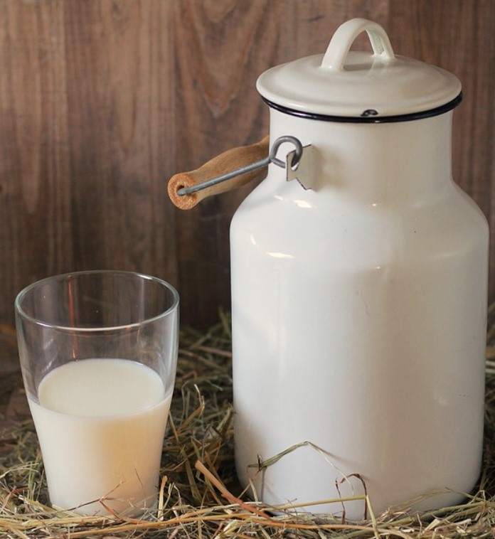 milk and jar